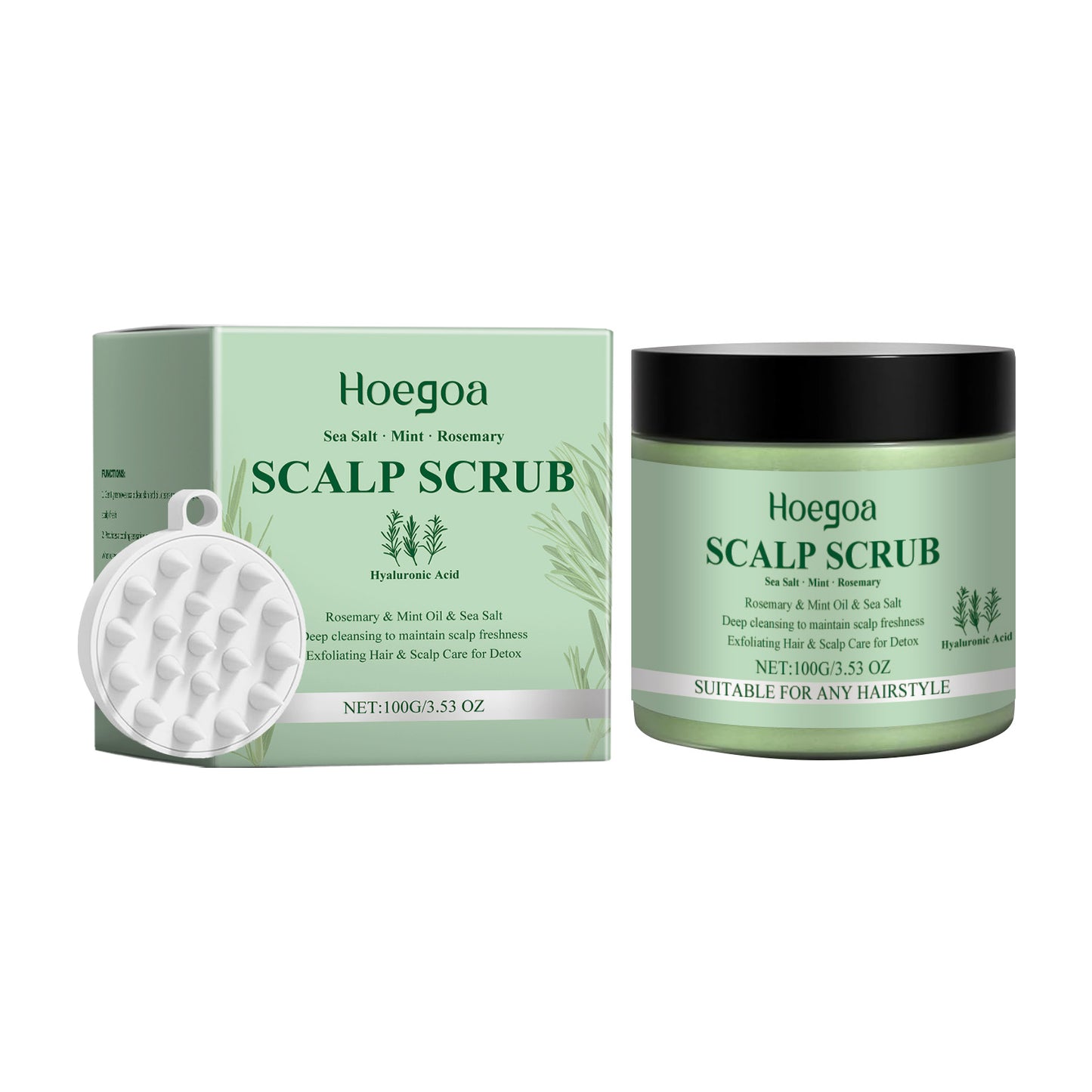 Rosemary Scalp Scrub,  Refreshing And Soothing Scalp Scrub